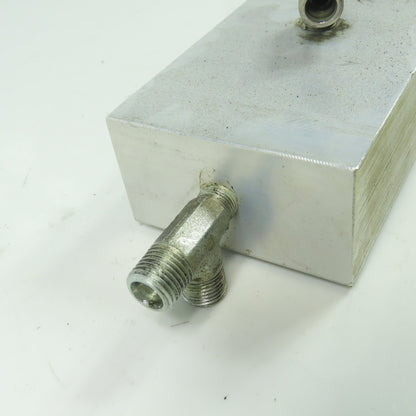 4" x 2-3/4" Aluminum Hydraulic Manifold Block 1/8" NPT
