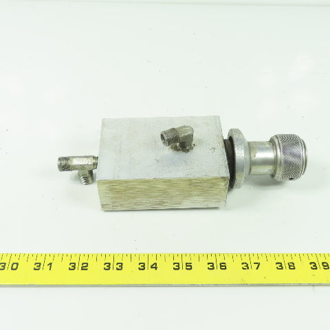 4" x 2-3/4" Aluminum Hydraulic Manifold Block 1/8" NPT