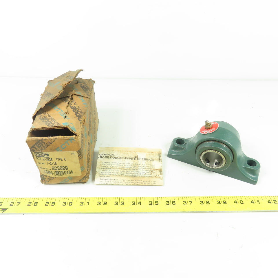 Dodge P2B-E-103R Pillow Block Ball Bearing 1-3/16" Bore