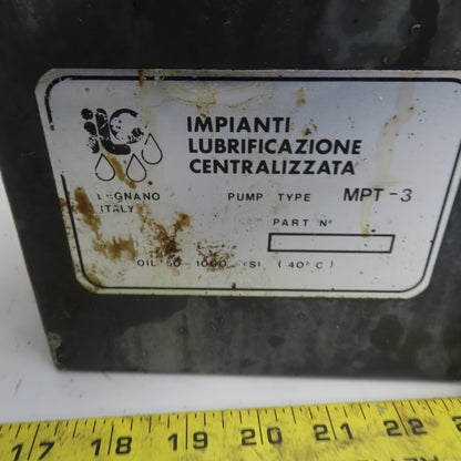 ILC MPT-3 Automatic Lubricator 4.77 L 1 KW 220-480V
