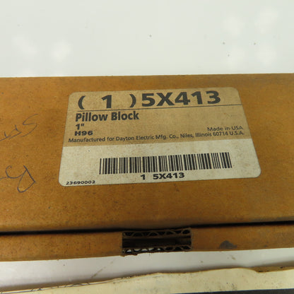 Dayton (1)5x413 Pillow Block Ball Bearing 1" Bore Set Lot Of 2