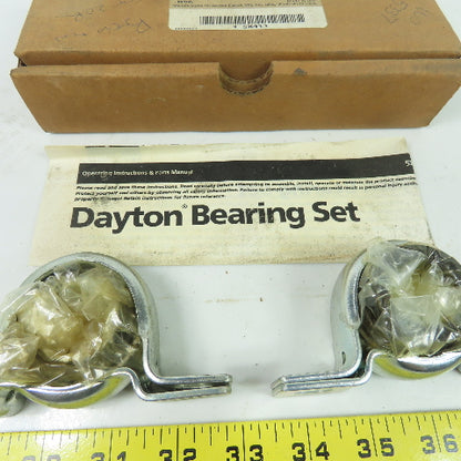 Dayton (1)5x413 Pillow Block Ball Bearing 1" Bore Set Lot Of 2