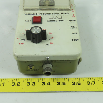 IRD Mechanalysis Model 308 Vibration Sound Level Meter