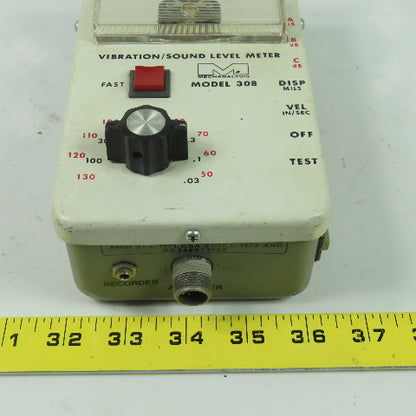 IRD Mechanalysis Model 308 Vibration Sound Level Meter
