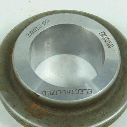 Taft-Pierce 2.0012" GO Smooth Bore Master Ring Gauge Electrolized