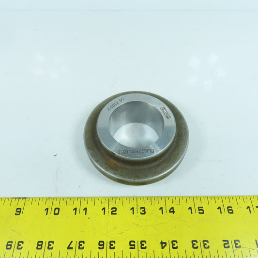 Taft-Pierce 2.0012" GO Smooth Bore Master Ring Gauge Electrolized