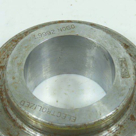 Taft-Pierce 1.9992" NOGO Smooth Bore Master Ring Gauge Electrolized