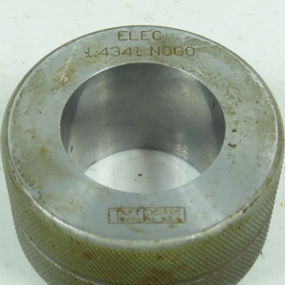 Taft-Pierce 1.4341" NOGO Smooth Bore Master Ring Gauge Electrolized