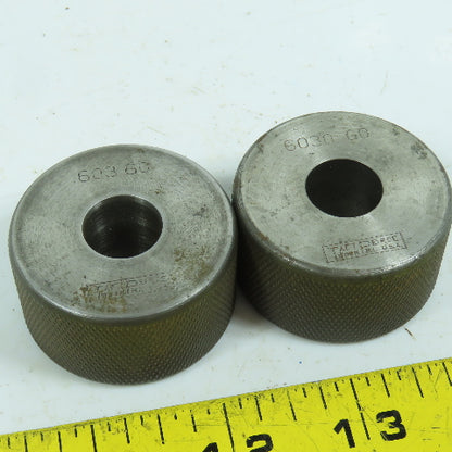 Taft-Pierce 0.6030" GO Smooth Bore Master Ring Gauge Lot Of 2