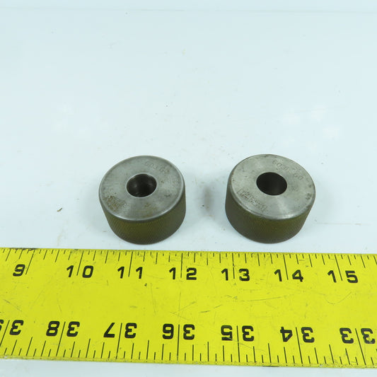 Taft-Pierce 0.6030" GO Smooth Bore Master Ring Gauge Lot Of 2