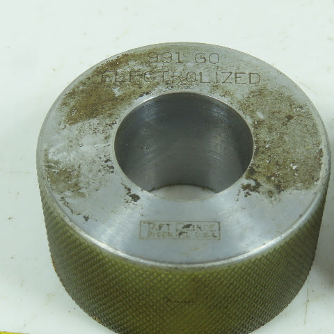 Taft-Pierce 0.991" GO Smooth Bore Master Ring Gauge Lot Of 2