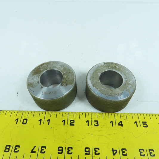 Taft-Pierce 0.991" GO Smooth Bore Master Ring Gauge Lot Of 2