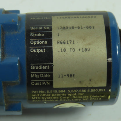 MTS Temposonics TTSRBU0010AS2R LDT Position Sensor 10-Pin