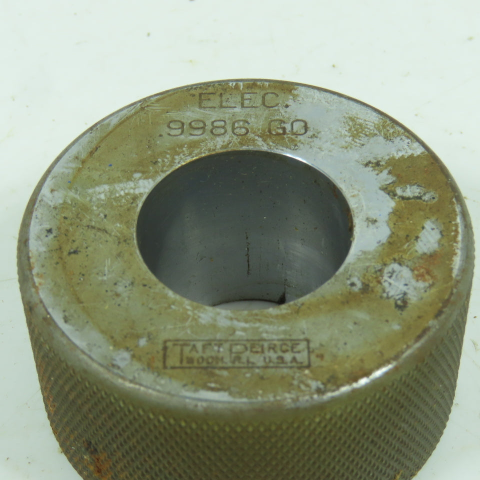Taft-Pierce 0.9986" GO Smooth Bore Master Ring Gauge Electrolized