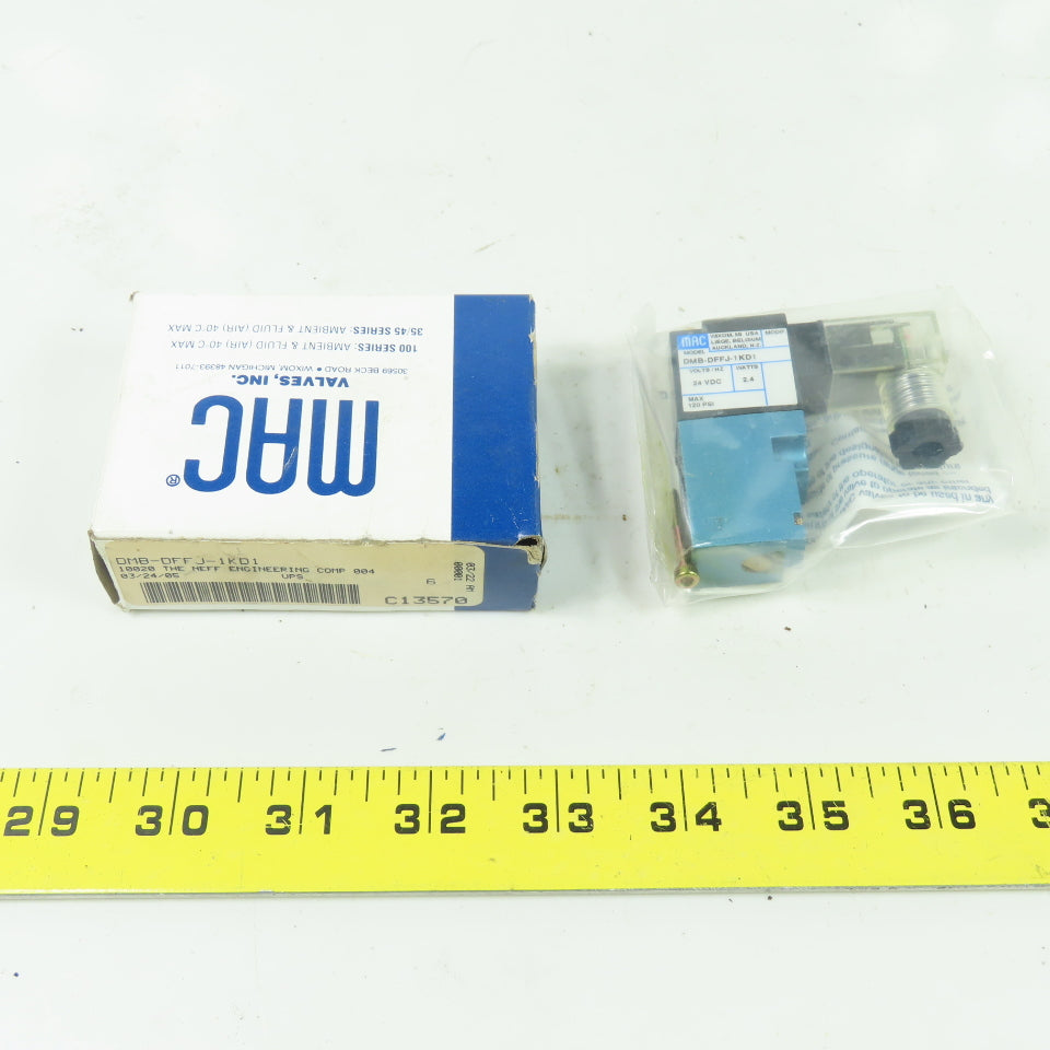 MAC DMB-DFFJ-1KD1 24VDC Solenoid Valve 120PSI 2.4W