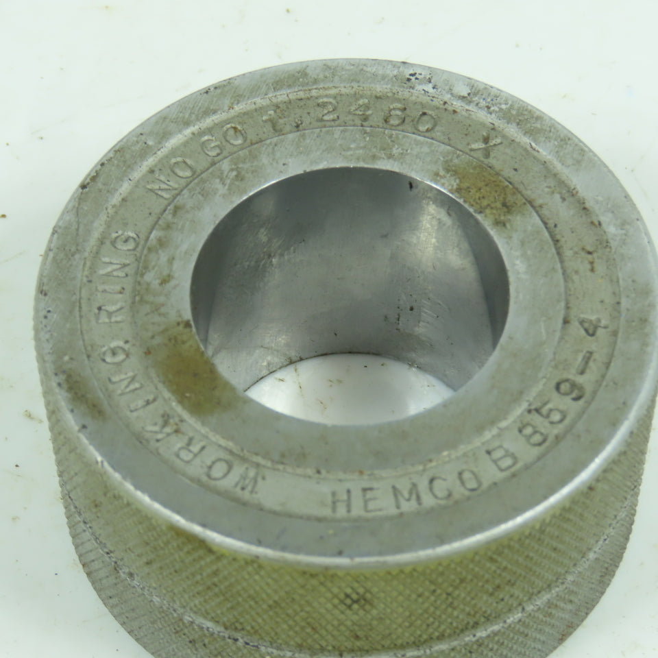 Hemco 1.2460" NOGO Smooth Bore Master Ring Gauge