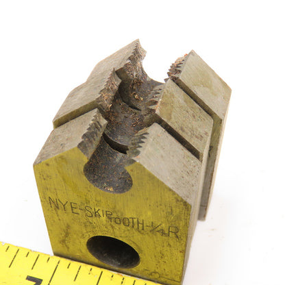 Nye Tool & Machine Works Skip Tooth 3/8, 1/8, 1/4" Right Hand Thread Die Lot/7