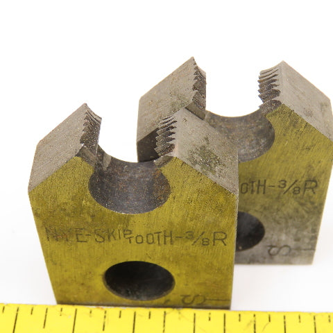 Nye Tool & Machine Works Skip Tooth 3/8, 1/8, 1/4" Right Hand Thread Die Lot/7