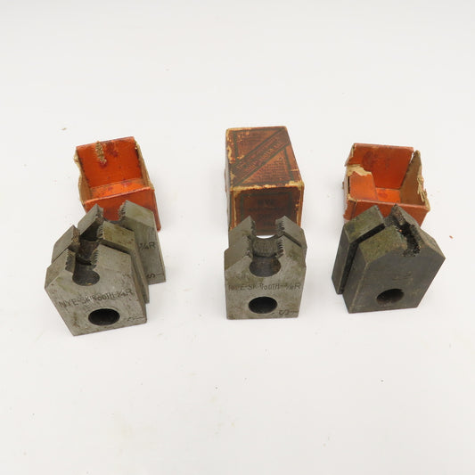 Nye Tool & Machine Works Skip Tooth 3/8, 1/8, 1/4" Right Hand Thread Die Lot/7