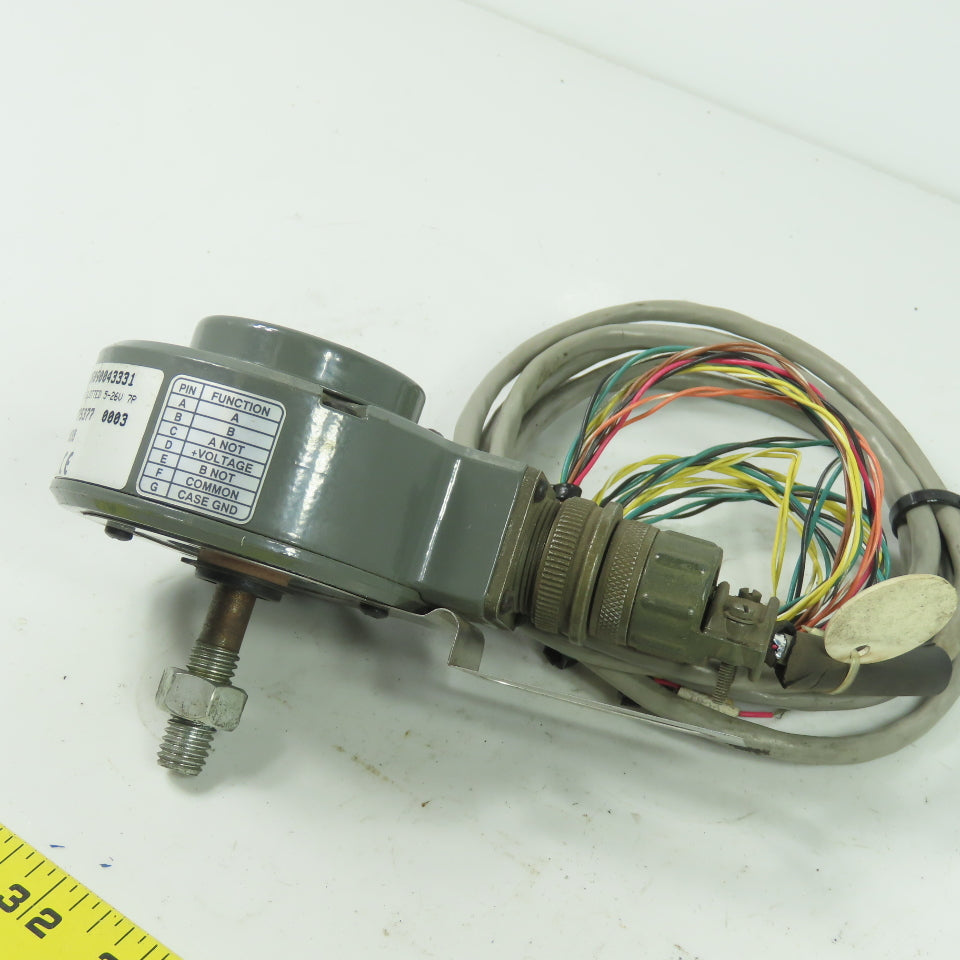 Dynapar HS35090043331 Hollow Shaft Encoder 0900 PPR 3/8" Bore 5-26V 7-Pin