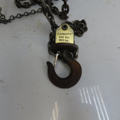Gardner Denver K5HA05LRSAAA05 KG-5 Air Hoist Rope Control 550LB Cap. 10' Lift