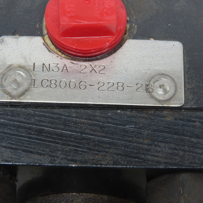 1C80006-228-2B LN3A 2x2 Tie Rod Hydraulic Cylinder 2" Stroke 2" Bore 1" Rod