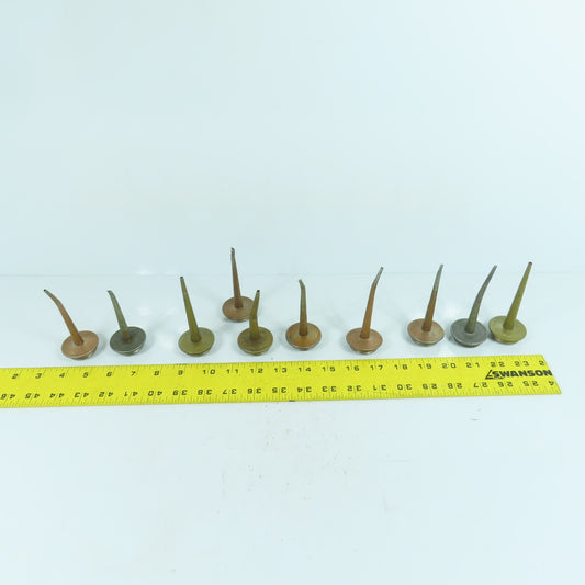 Eagle Vintage Thumb Oiler Can Straight & Curved Spout For 1/2 Pint Jar Lot Of 10