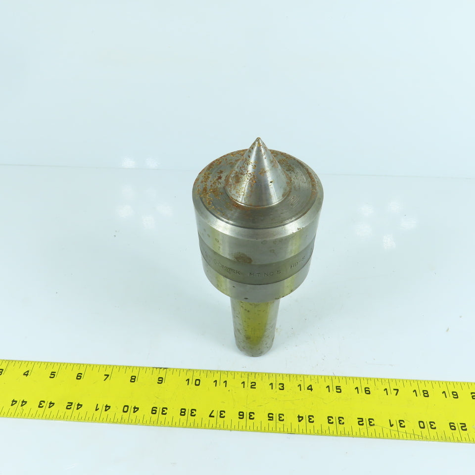 HD-S No. 5 Morse Taper MT5 Heavy Duty Lathe Live Center 9-1/4" OAL