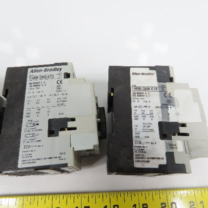 Allen Bradley 140M-D8N-C10 Ser C & D 10A Motor Circuit Protector Lot Of 4