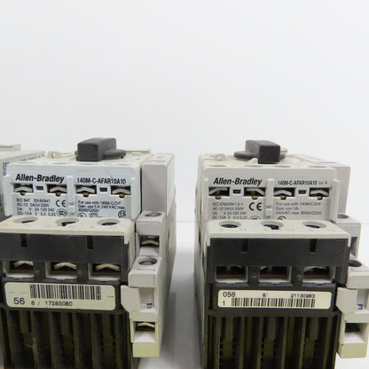 Allen Bradley 140M-D8N-C10 Ser C & D 10A Motor Circuit Protector Lot Of 4