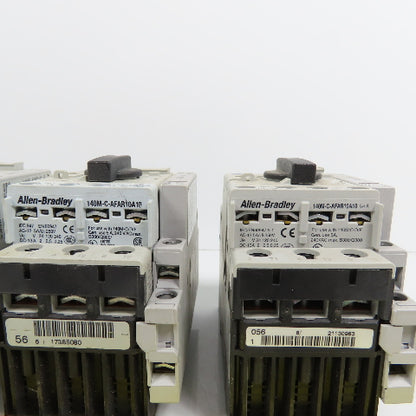 Allen Bradley 140M-D8N-C10 Ser C & D 10A Motor Circuit Protector Lot Of 4