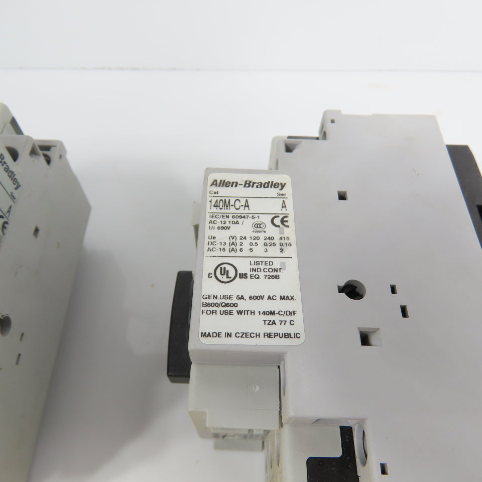 Allen Bradley 140M-D8N-C10 Ser C & D 10A Motor Circuit Protector Lot Of 4