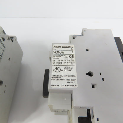 Allen Bradley 140M-D8N-C10 Ser C & D 10A Motor Circuit Protector Lot Of 4