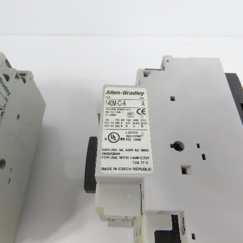 Allen Bradley 140M-D8N-C10 Ser C & D 10A Motor Circuit Protector Lot Of 4