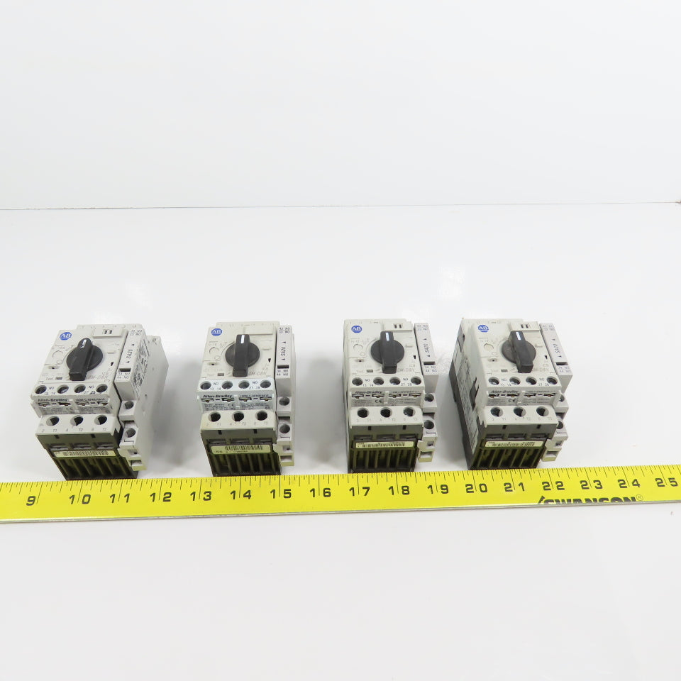 Allen Bradley 140M-D8N-C10 Ser C & D 10A Motor Circuit Protector Lot Of 4