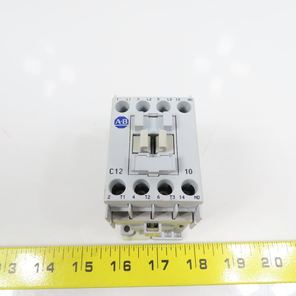 Allen Bradley 100-C12*10 Ser A 600VAC Contactor 24VDC Coil 0.5-10HP