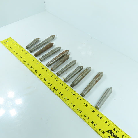 Morse Taper MT2 Misc. Used Lathe Dead Centers Lot Of 11