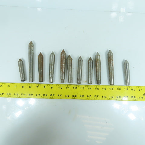 Morse Taper MT2 Misc. Used Lathe Dead Centers Lot Of 11