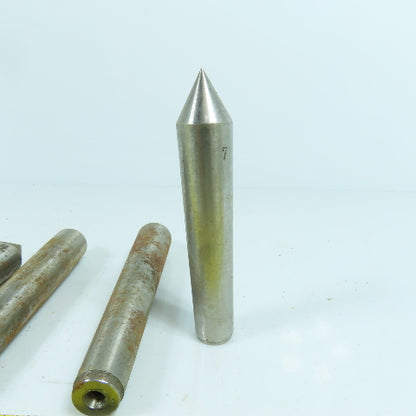 Morse Taper MT2 Misc. Used Lathe Dead Centers Lot Of 11