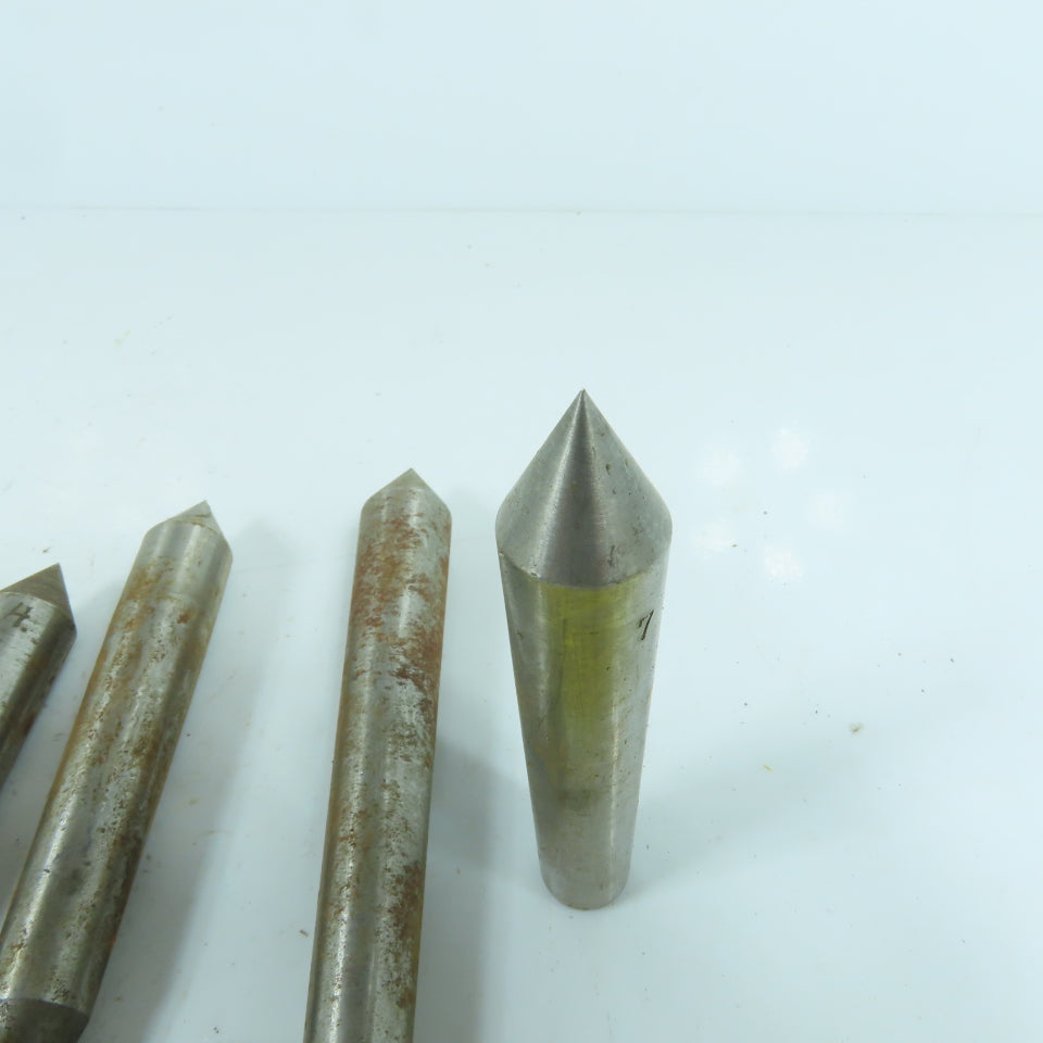 Morse Taper MT2 Misc. Used Lathe Dead Centers Lot Of 11