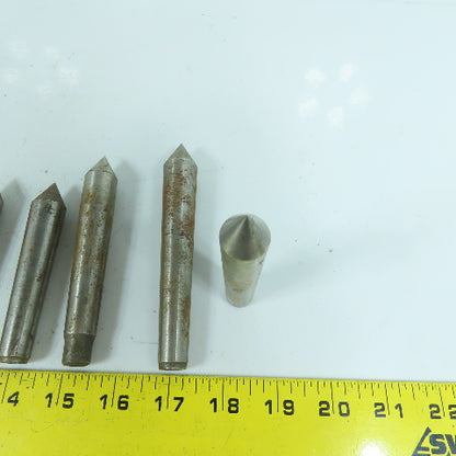 Morse Taper MT2 Misc. Used Lathe Dead Centers Lot Of 11