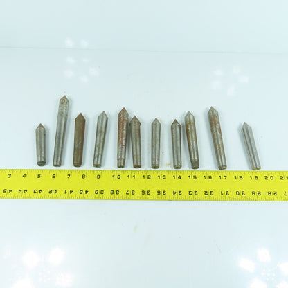 Morse Taper MT2 Misc. Used Lathe Dead Centers Lot Of 11