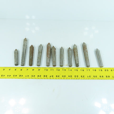 Morse Taper MT2 Misc. Used Lathe Dead Centers Lot Of 11