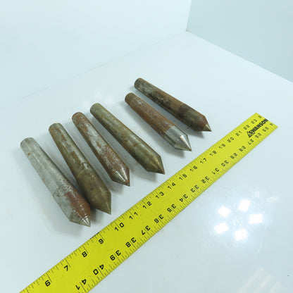 Morse Taper MT4 Misc. Used Lathe Dead Centers Lot Of 6