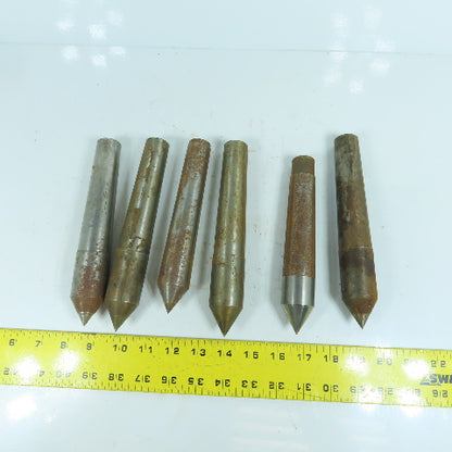 Morse Taper MT4 Misc. Used Lathe Dead Centers Lot Of 6