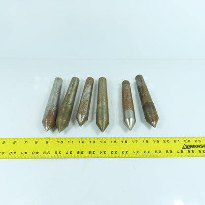 Morse Taper MT4 Misc. Used Lathe Dead Centers Lot Of 6