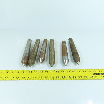 Morse Taper MT4 Misc. Used Lathe Dead Centers Lot Of 6