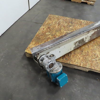 4-1/2" x 74" Long Table Top Powered Small Parts Conveyor 230/460V 3PH 43FPM