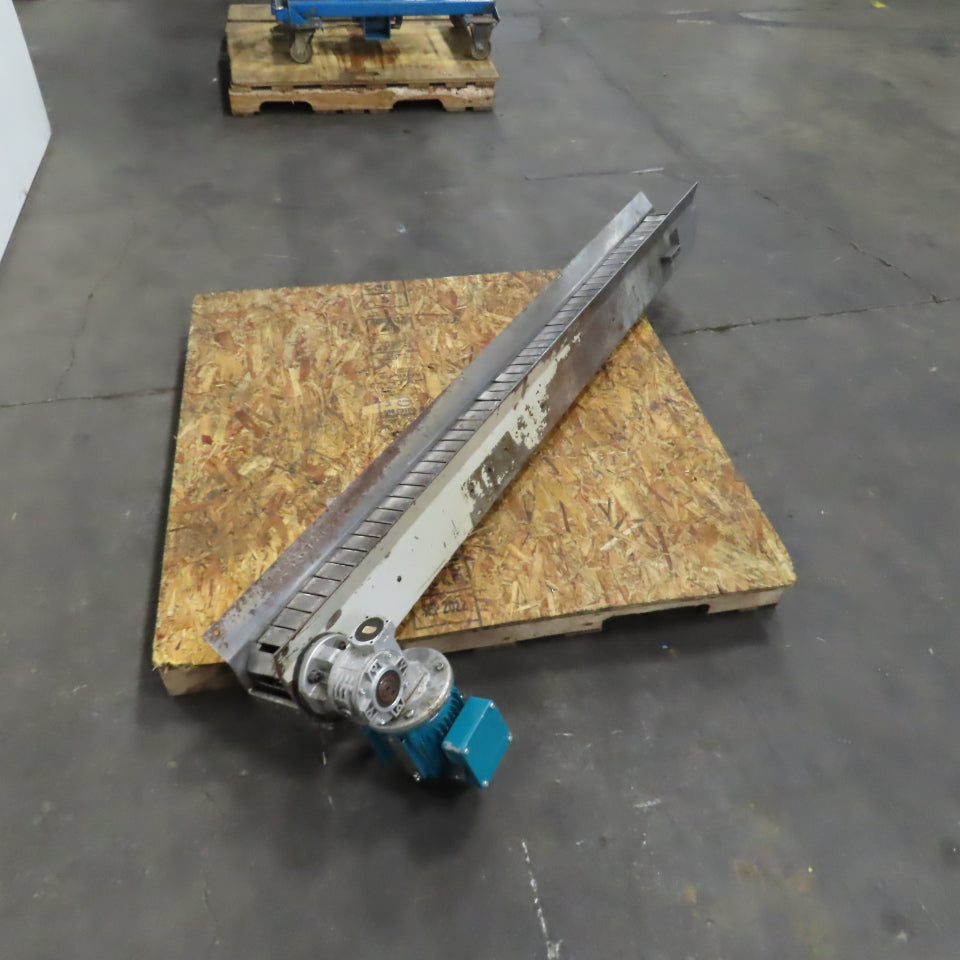 4-1/2" x 74" Long Table Top Powered Small Parts Conveyor 230/460V 3PH 43FPM