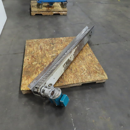 4-1/2" x 74" Long Table Top Powered Small Parts Conveyor 230/460V 3PH 43FPM